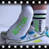 SneakFreaxx Chaussettes Socken Neon Bottom Vert